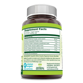 Détails des capsules végétales Herbal Secrets Échinacée Goldenseal