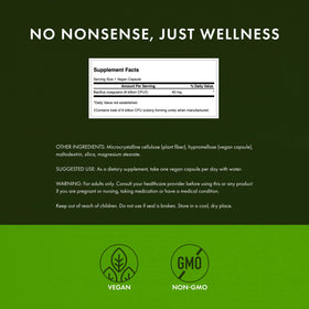 Détails des capsules végétales Swanson Probiotique