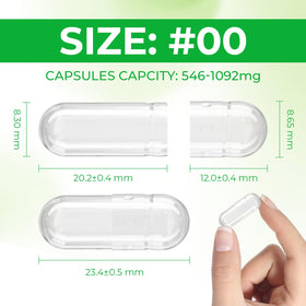 Détails des capsules vides Angtai JN avec cuillère de remplissage