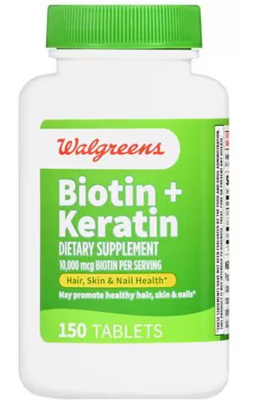 Détails des comprimés de Biotine + Kératine Walgreens