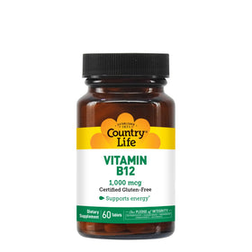 Détails des comprimés de Country Life Vitamine B12