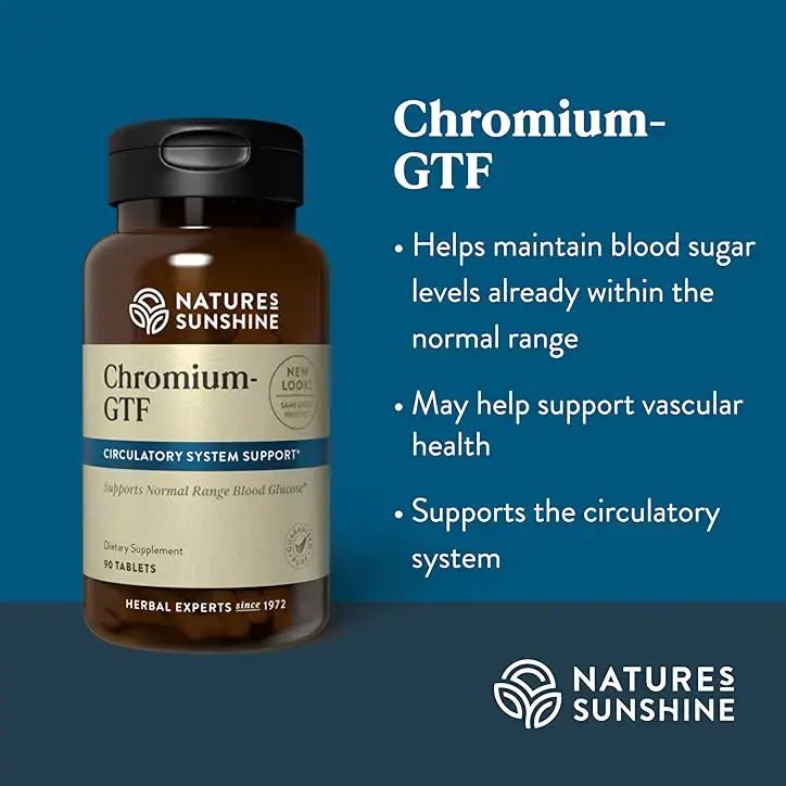 Détails des comprimés de GTF Chrome Nature's Sunshine
