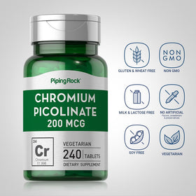 Détails des comprimés de Picolinate de Chrome Piping Rock