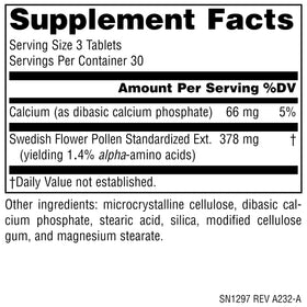 Détails des comprimés de pollen de fleurs suédois Source Naturals