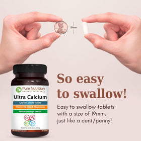Détails des comprimés de PURE NUTRITION Ultra Calcium