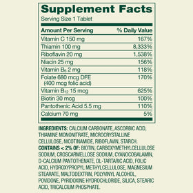 Détails des comprimés de Ravazzi Super Complexe de Vitamines B