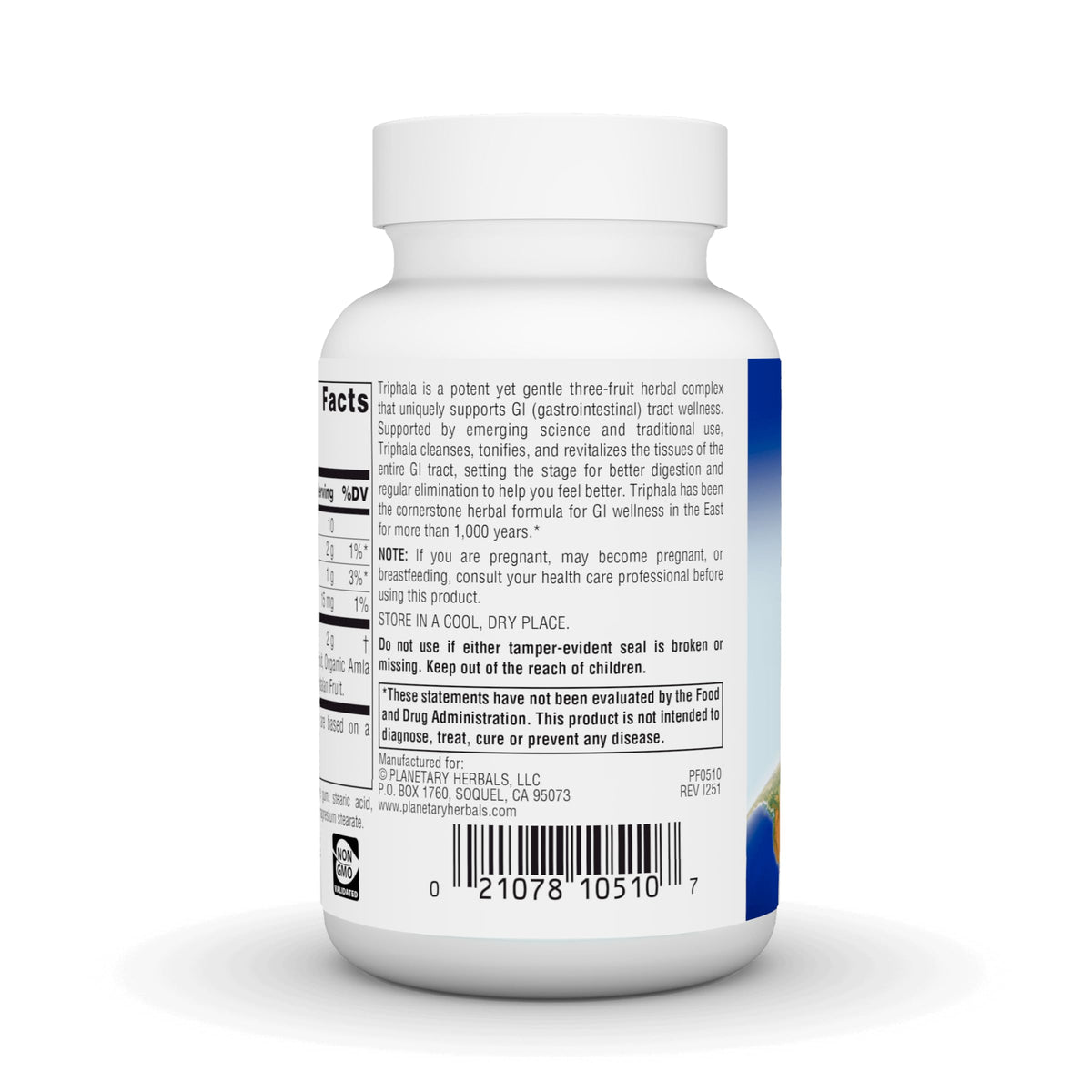 Détails des comprimés Triphala Gold 1000mg