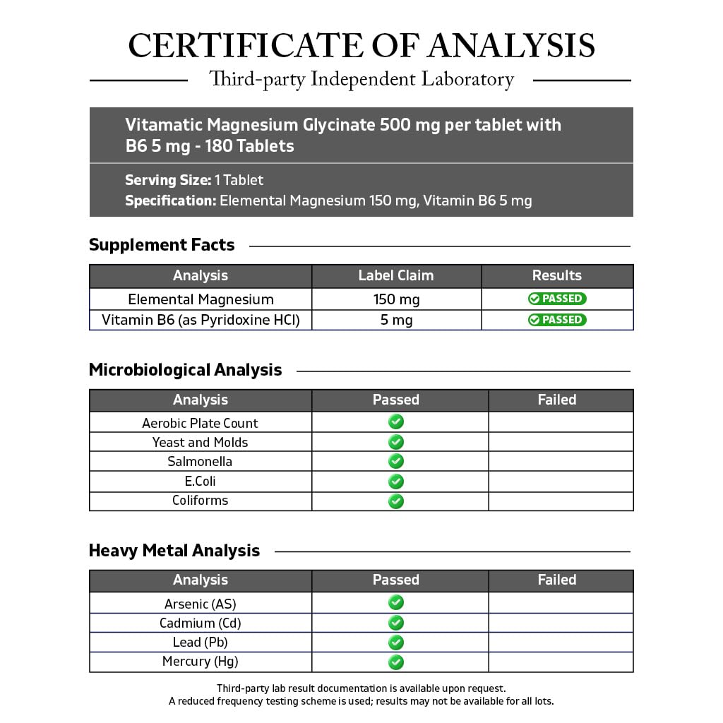 Détails des comprimés Vitamatic Magnésium B6 dans le flacon