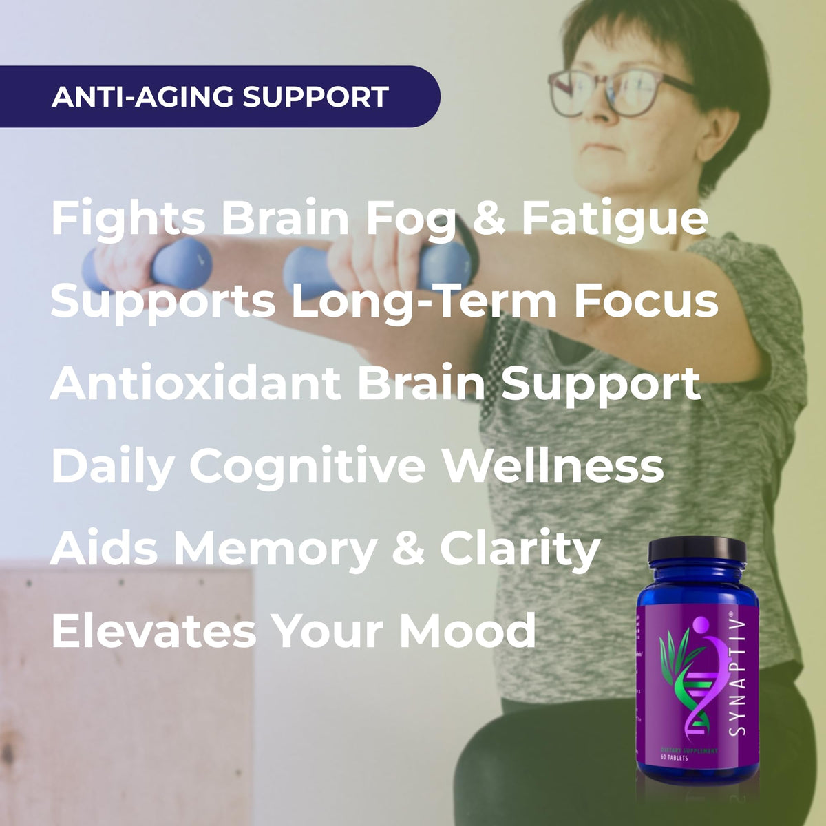 Détails des comprimés Youngevity Synaptiv 12-en-1