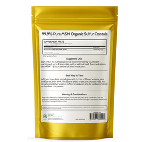 Détails des cristaux de soufre HAPPY BODY dans un sachet