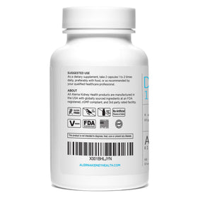 Détails des gélules Alerna D-Mannose 1000 mg à l'intérieur du flacon