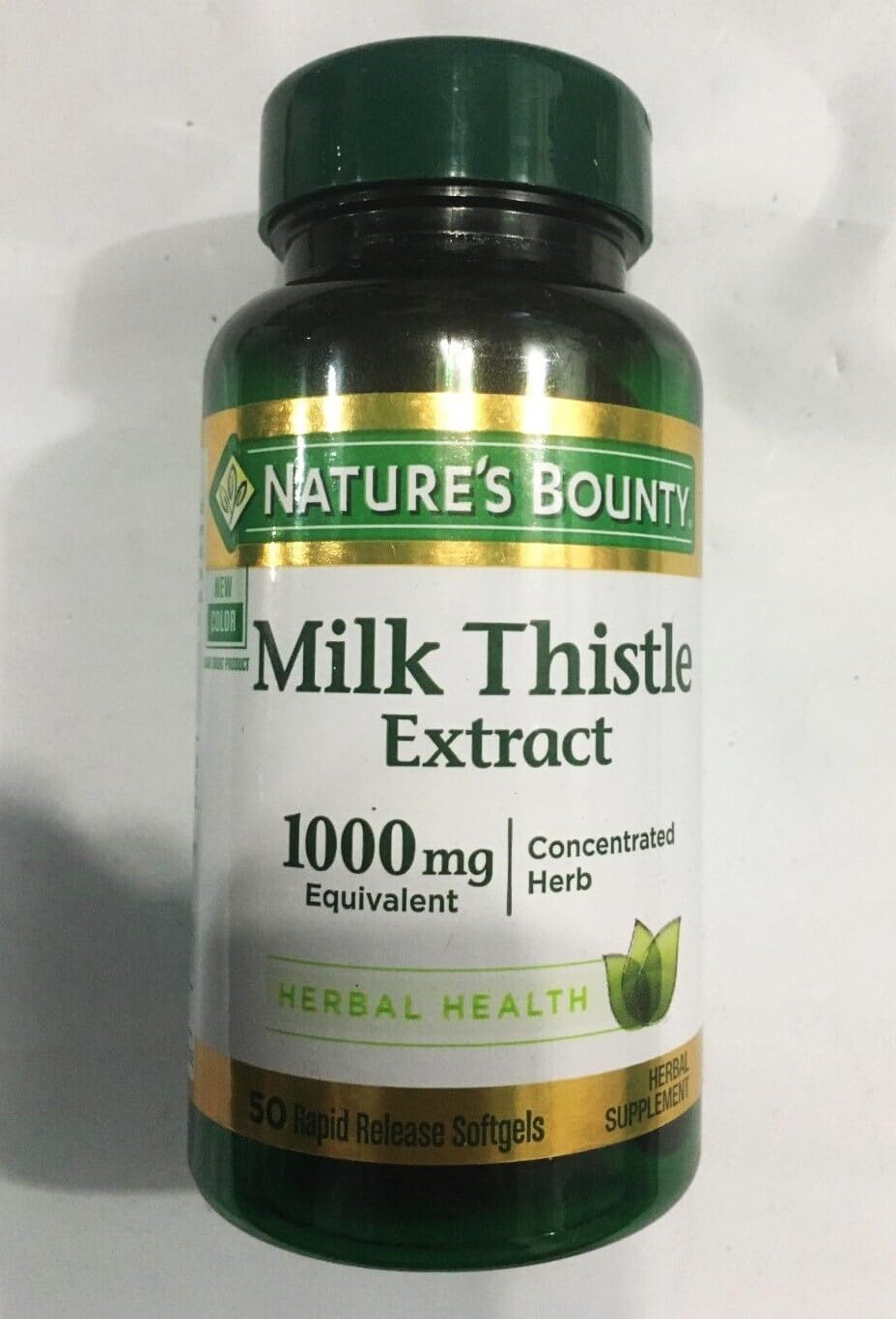 Détails des gélules de Chardon-Marie 1000mg Nature's Bounty