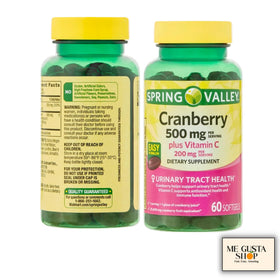 Détails des gélules de Cranberry 500mg avec Vitamine C 200mg