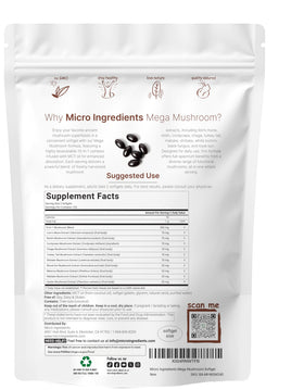 Détails des gélules de Micro Ingredients Complex de Champignons