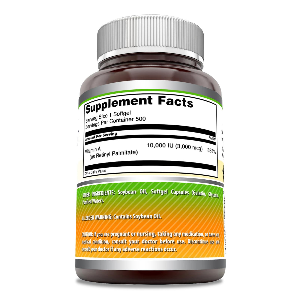 Détails des gélules de Vitamine A Amazing Nutrition