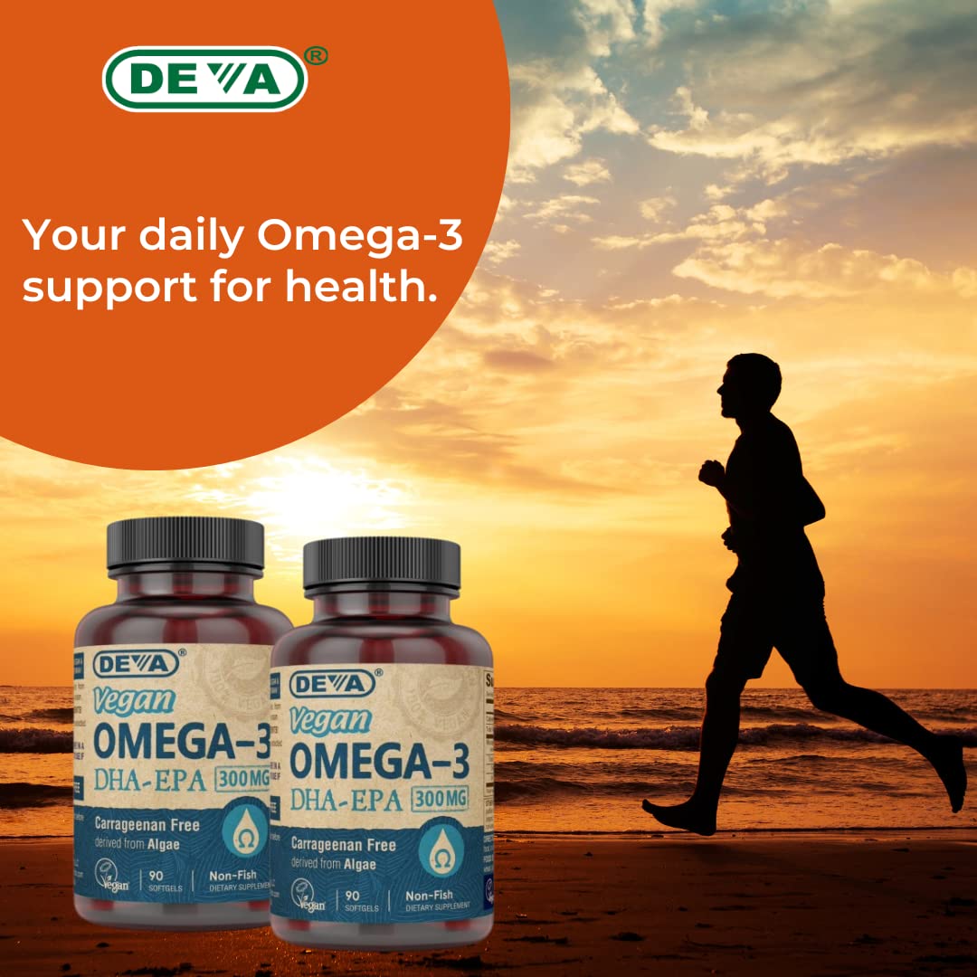 Détails des gélules DEVA Vegan Omega-3 DHA
