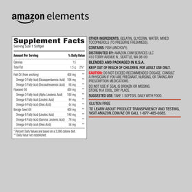 Détails des gélules Elements Omega 3-6-9 sur fond blanc