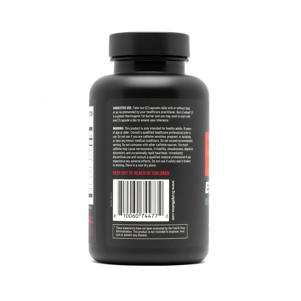 Détails des gélules Sculpt Nation Brûleur de Graisse