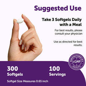 Détails des gélules souples Micro Ingredients sur fond blanc