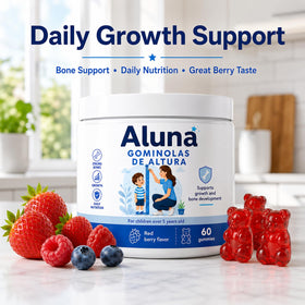 Détails des gummies Aluna gomitas avec saveur de baie rouge
