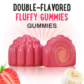 Détails des gummies avec saveurs de fruits