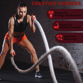 Détails des gummies HOOJIAMO créatine avec ingrédients