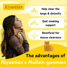 Détails des gummies Mullein Riyuetian en gros plan
