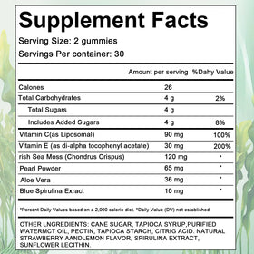 Détails des gummies YATIME avec ingrédients naturels