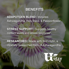Détails des ingrédients d'Adapto-Calm Utzy Naturals