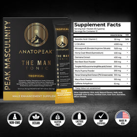 Détails des ingrédients d'ANATOPEAK Complément Alimentaire Masculin