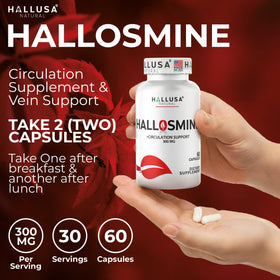 Détails des ingrédients de Diosmine Circulation Hallusa Natural