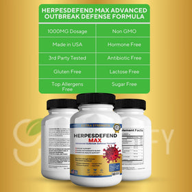 Détails des ingrédients de GREENVIFY Herpes Defend Max