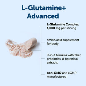 Détails des ingrédients de L-Glutamine+ Advanced de Micro Ingredients