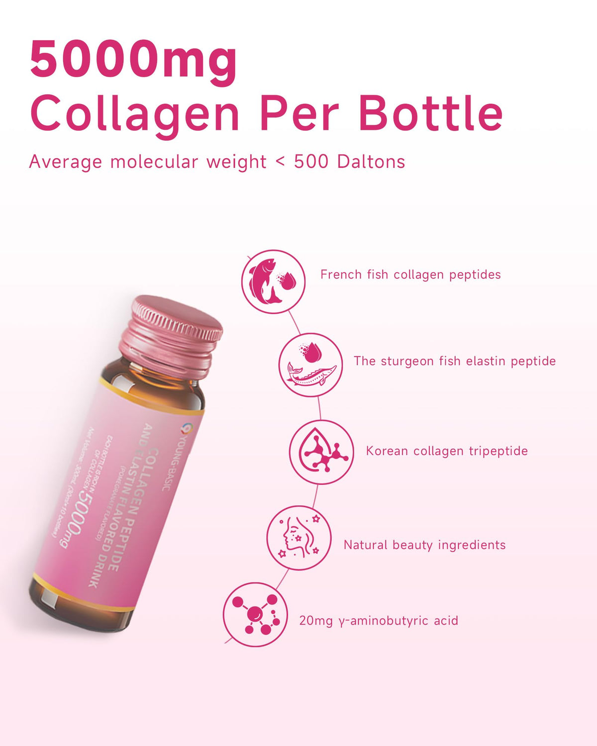 Détails des ingrédients de la Boisson de Collagène Marin 5000mg