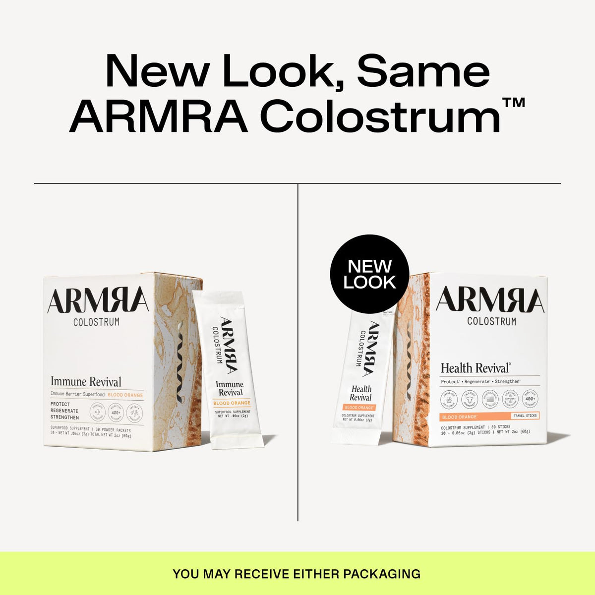 Détails des ingrédients de la poudre de colostrum ARMRA