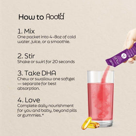 Détails des ingrédients de la poudre multivitamines Root'd