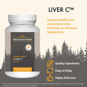Détails des ingrédients de Mountain Peak Nutritionals Complément Alimentaire Foie C