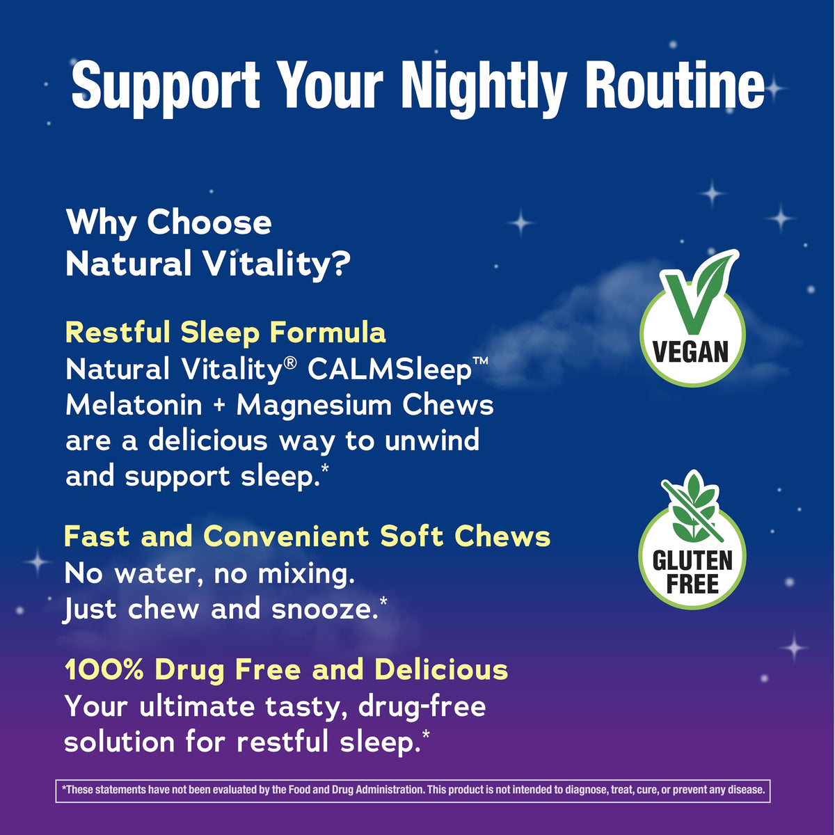Détails des ingrédients de Natural Vitality CALMSleep