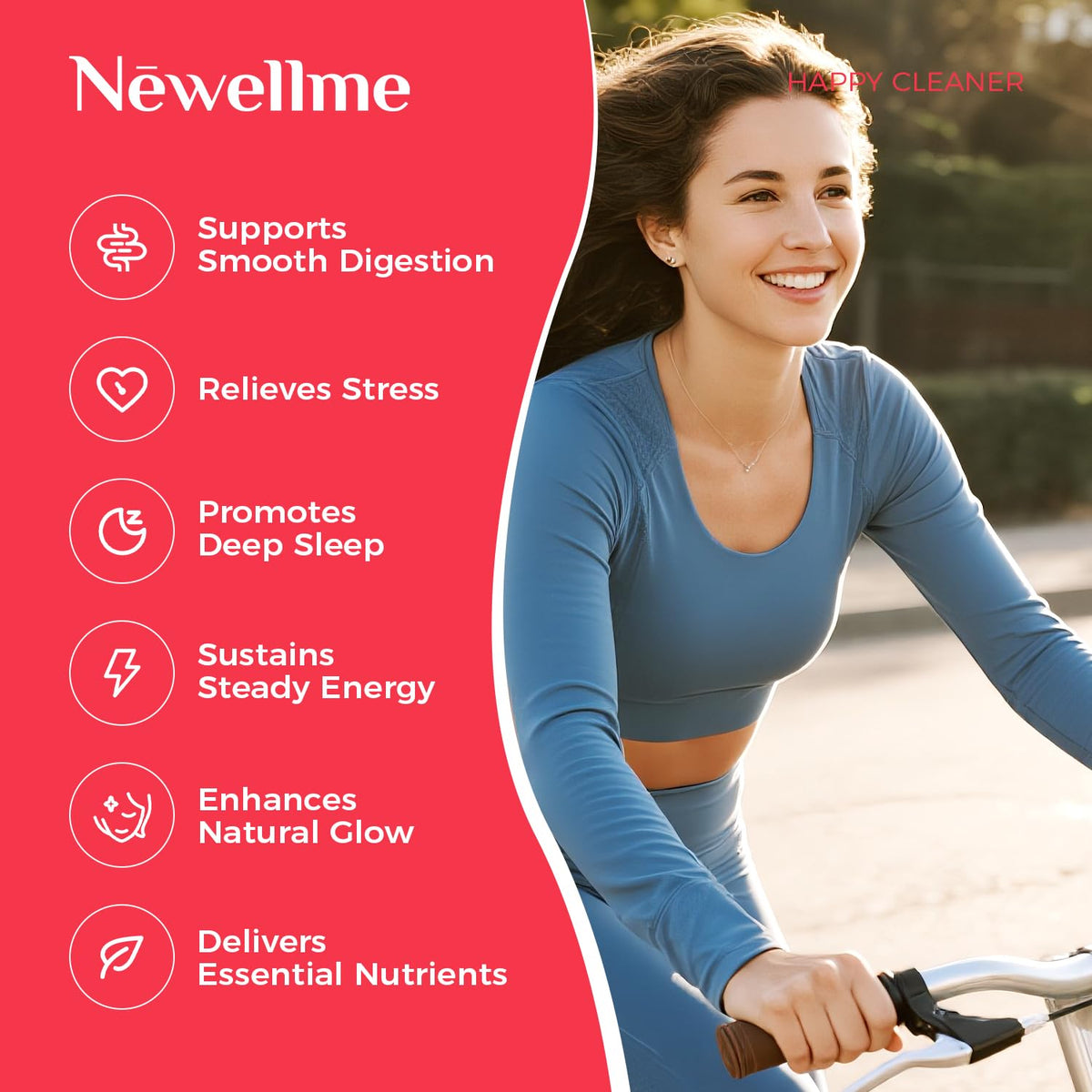 Détails des ingrédients de NEWELLME Happy Cleaner