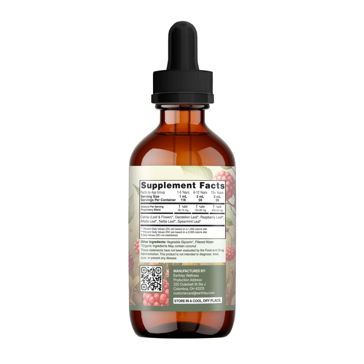 Détails des ingrédients de Nourish Her Naturally, plantes et nutriments