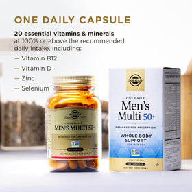 Détails des ingrédients de Solgar One Daily Men's Multi 50+