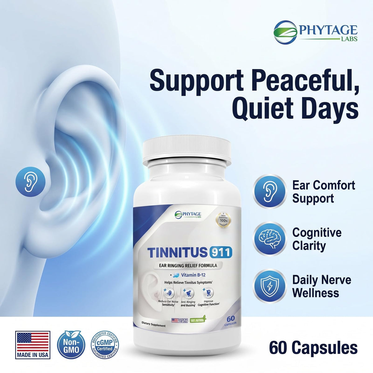 Détails des ingrédients de Tinnitus 911 sur l'étiquette