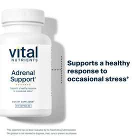 Détails des ingrédients de Vital Nutrients Complément Alimentaire Système Surrénalien