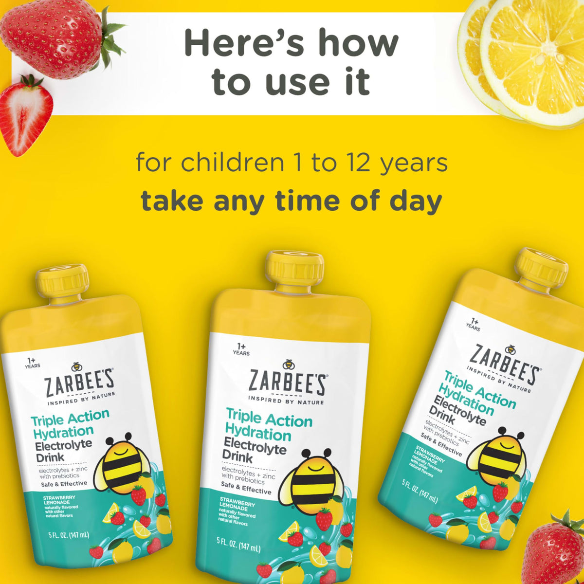 Détails des ingrédients de Zarbee's Boisson Électrolytique