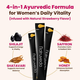 Détails des ingrédients des bâtonnets de miel Shilajit Natruveda