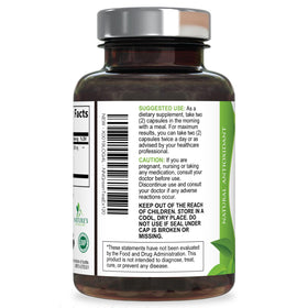 Détails des ingrédients des capsules d'extrait de thé vert Nature's Nutrition