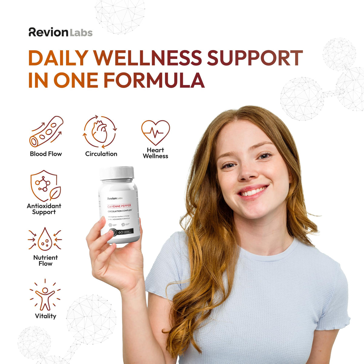 Détails des ingrédients des Capsules de Poivre de Cayenne Revion LABS