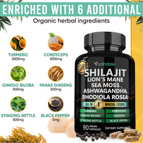 Détails des ingrédients des capsules de Shilajit
