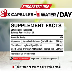 Détails des ingrédients des capsules DEDICAD sur l'emballage