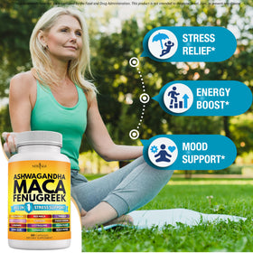 Détails des ingrédients des capsules Maca Ashwagandha NEW AGE